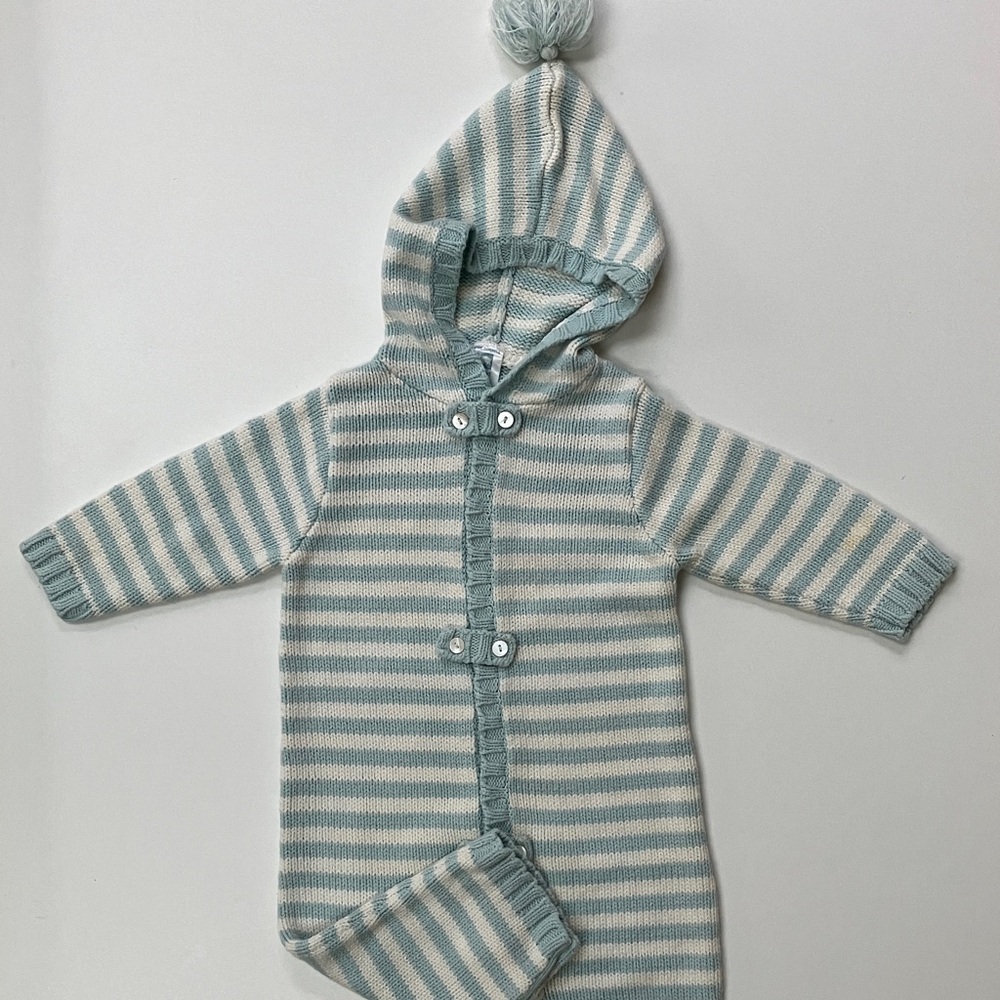 April Cornell Hooded Sweater Romper